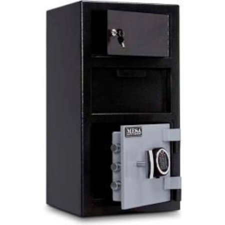 MESA SAFE CO Mesa Safe B-Rate Depository Safe MFL2014E-OLK Front Loading Digital Lock-Keyed Exterior, 14x14x27-1/4 MFL2014E-OLK